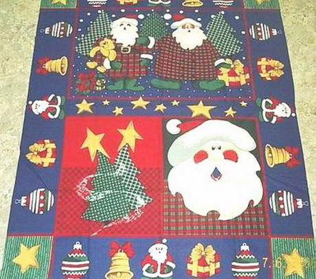 Santa Trees Hearts Wall Panel